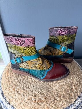 Spring Step L’Artiste Herietta Leather Ankle Boots